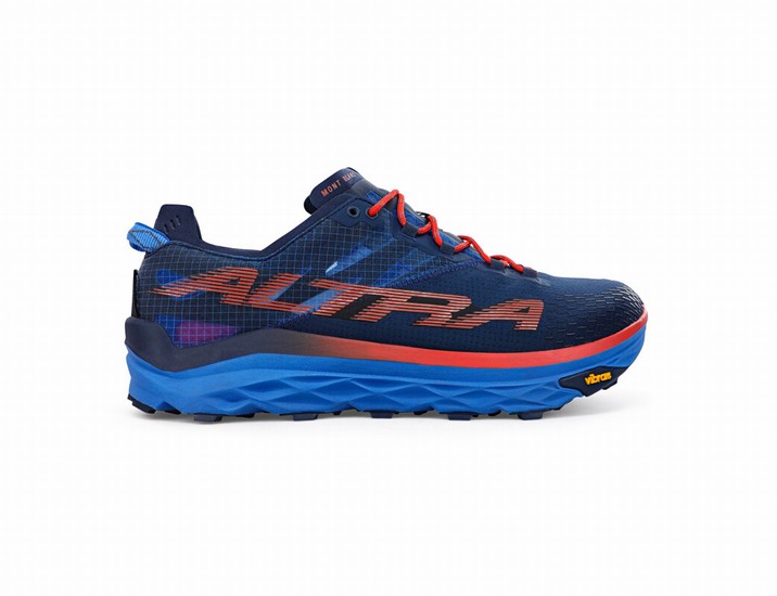 Blue / Red Men's Altra Mont Blanc Trail Running Shoes | BQ8465071