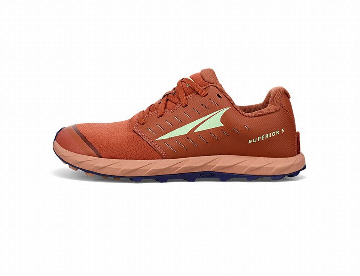 Brown Men's Altra Superior 5 Trail Running Shoes | MC0291763