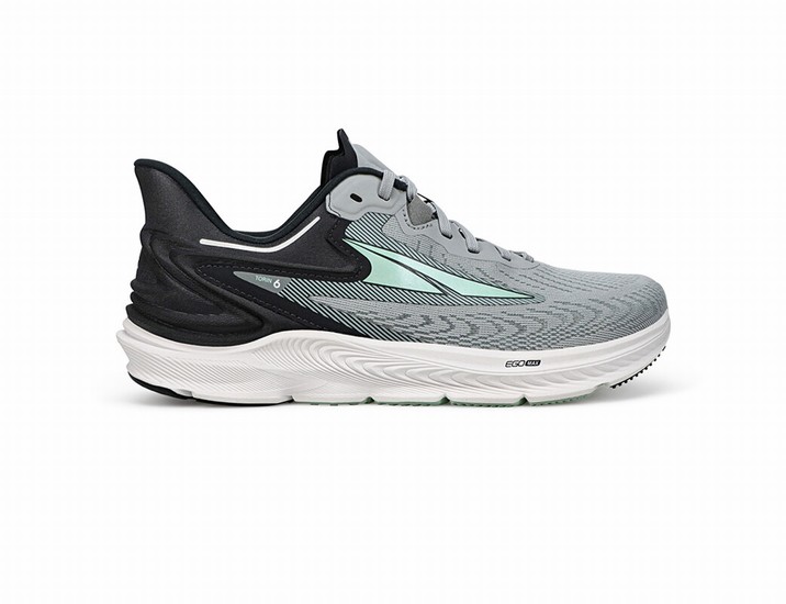 Grey / Black Women's Altra Torin 6 Road Running Shoes | UP6478039