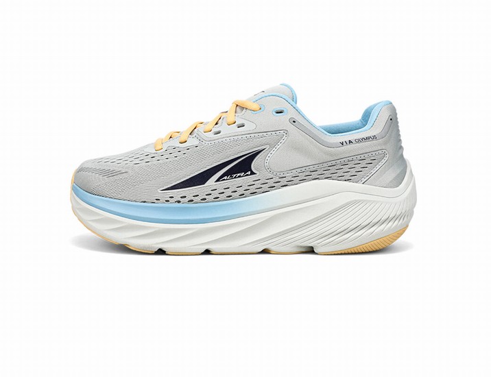 Grey / Blue Women's Altra Via Olympus Road Running Shoes | IT7450329