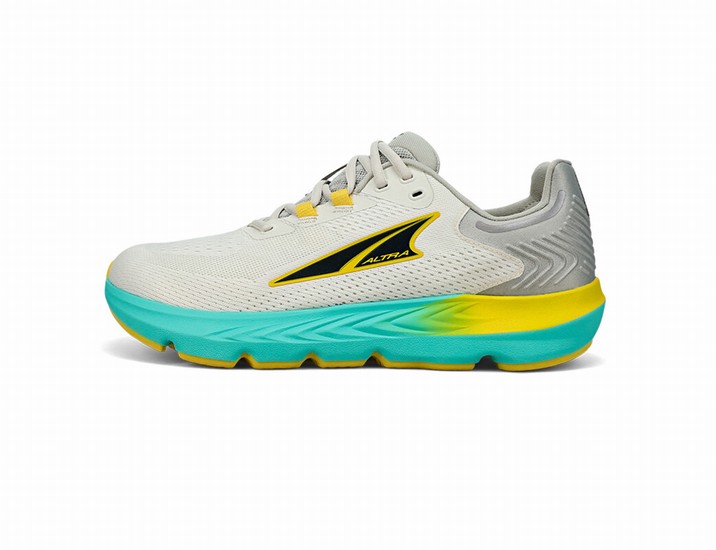 Grey / Yellow / Blue Men's Altra Provision 7 Road Running Shoes | PB7541632