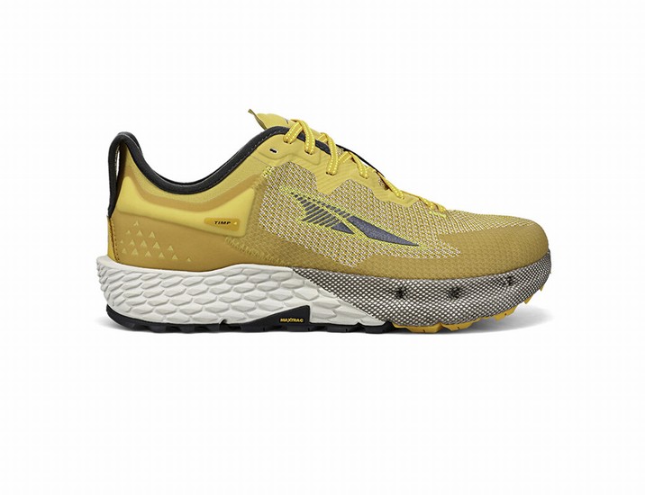 Grey / Yellow Men's Altra Timp 4 Trail Running Shoes | AZ4031896