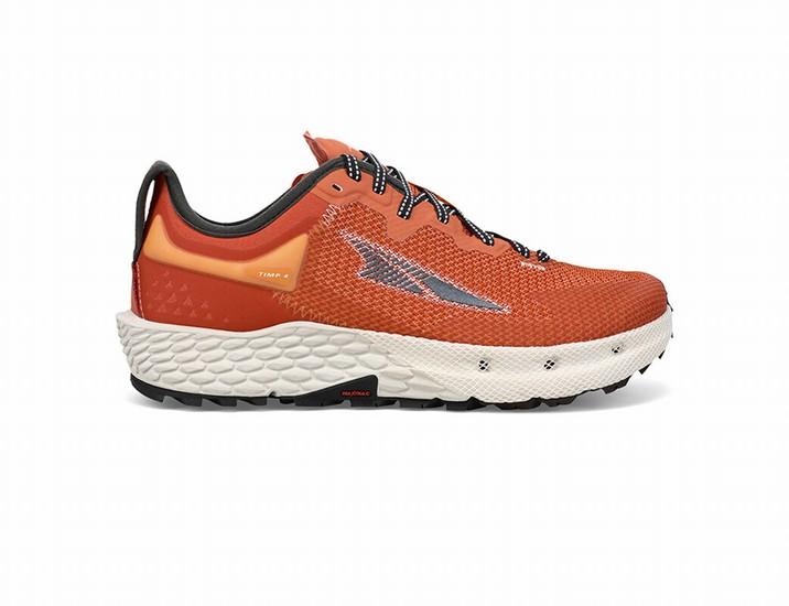 Orange / White Women's Altra Timp 4 Trail Running Shoes | QR4731059