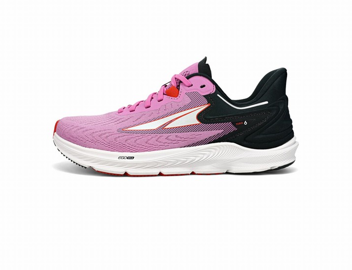 Pink / Black / Red Women's Altra Torin 6 Road Running Shoes | AW2940581