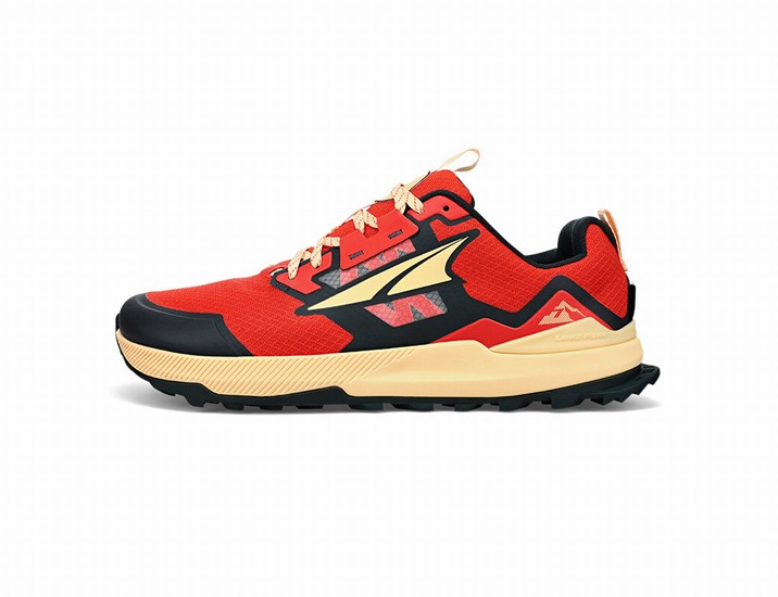 Red / Black Men's Altra Lone Peak 7 Trail Running Shoes | FC1642358