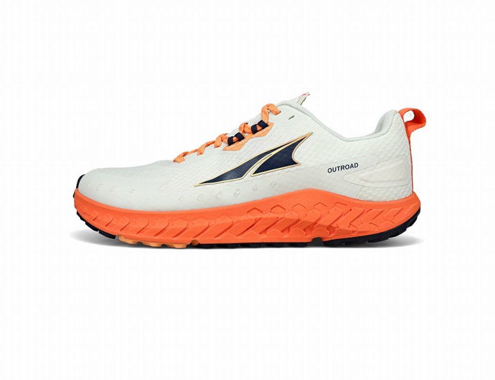 White / Orange / Black Men's Altra Outroad Trail Running Shoes | LJ1724098