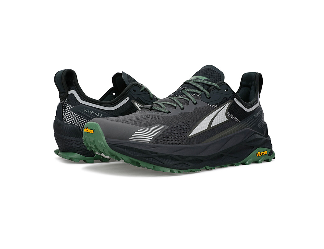 Black / Grey Men's Altra Olympus 5 Trail Running Shoes | LO5197260