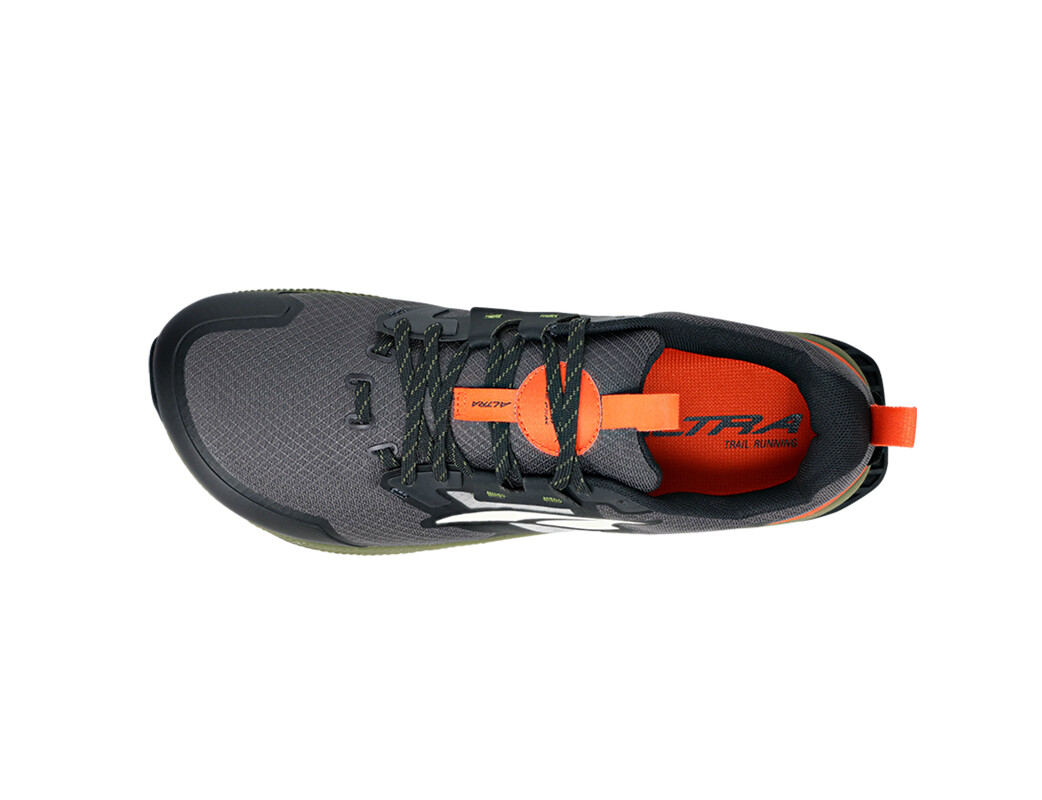 Black / Grey / Orange / Green Men's Altra Lone Peak 7 Trail Running Shoes | BI2608134