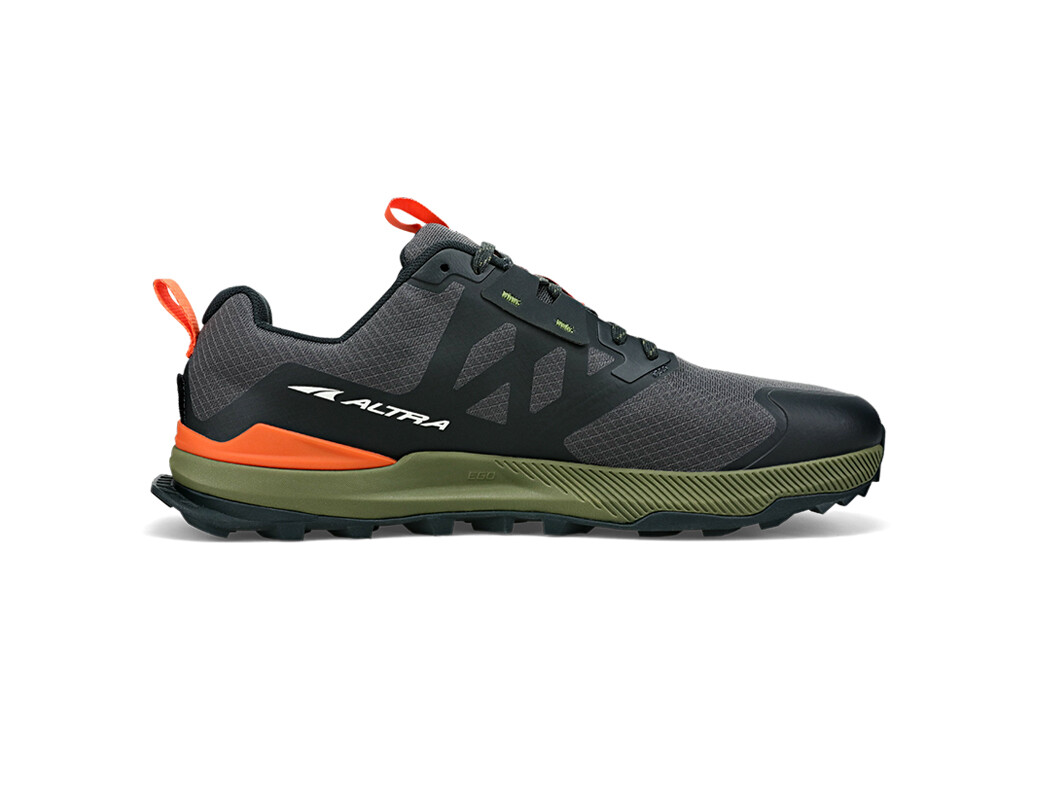 Black / Grey / Orange / Green Men's Altra Lone Peak 7 Trail Running Shoes | BI2608134