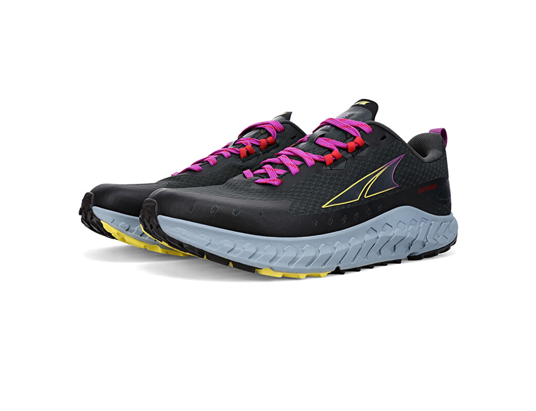 Black / Grey / Yellow Women's Altra Outroad Trail Running Shoes | TN5937642