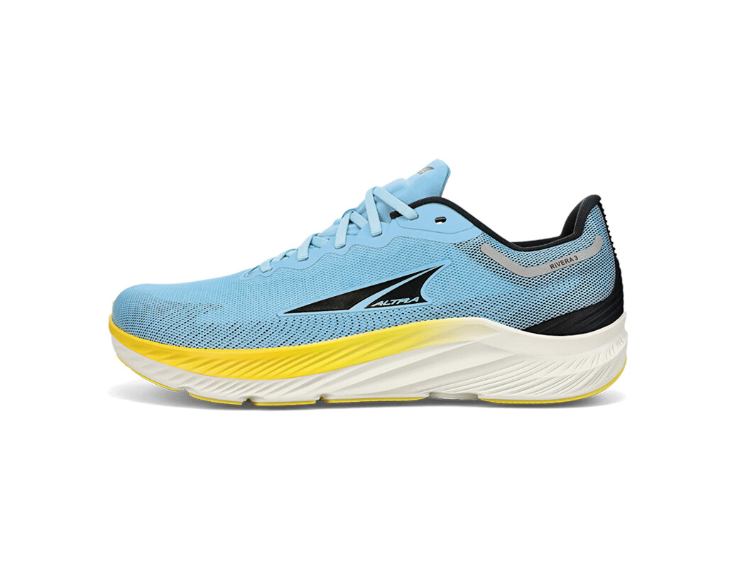 Blue / Yellow / Black Men\'s Altra Rivera 3 Road Running Shoes | RH2764035