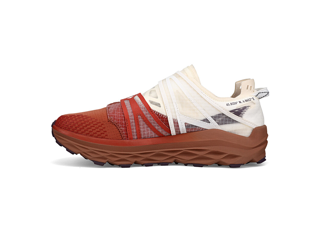 Burgundy / White Women's Altra Mont Blanc Boa Trail Running Shoes | EQ9328167