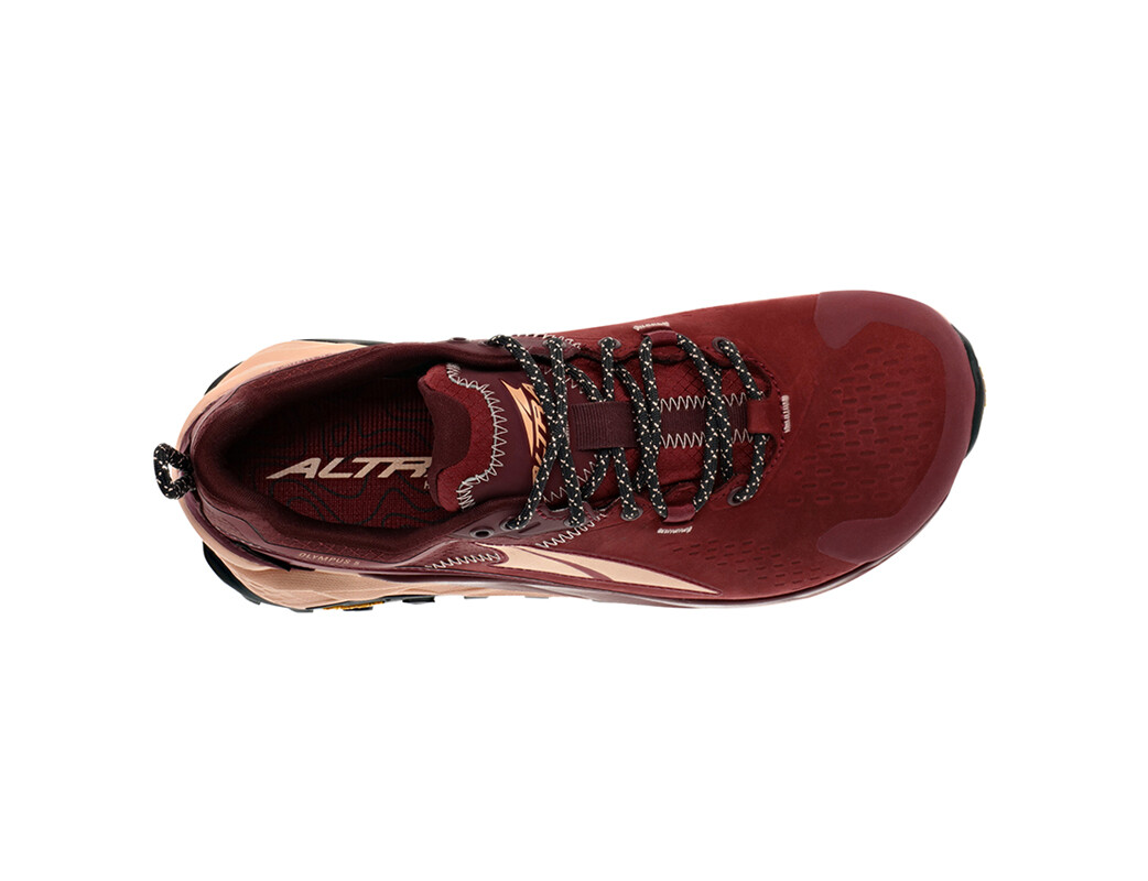 Burgundy Women's Altra Olympus Low GTX Hiking Shoes | SZ6085431