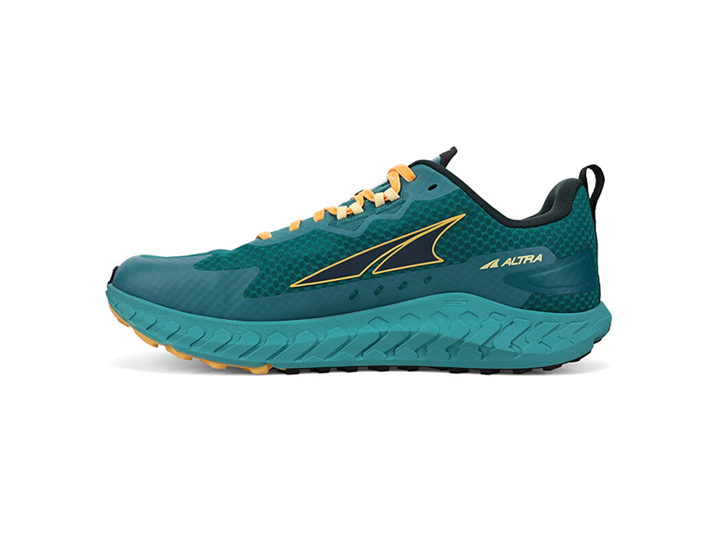 Deep Turquoise / Yellow Men's Altra Outroad Trail Running Shoes | AM4760892