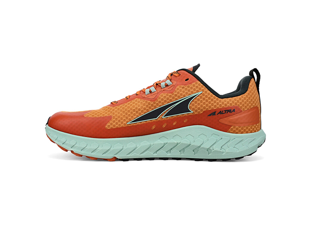 Green / Orange Men's Altra Outroad Trail Running Shoes | ID1680924