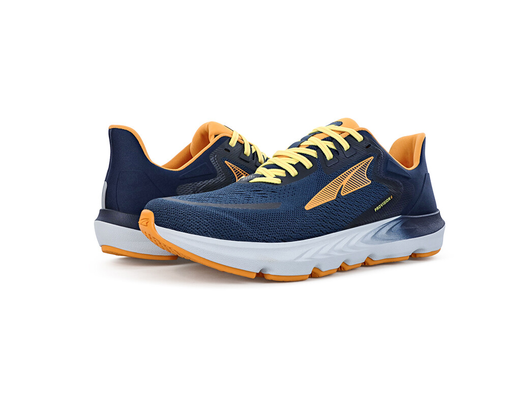 Navy / White / Orange Men's Altra Provision 6 Road Running Shoes | RK1087546