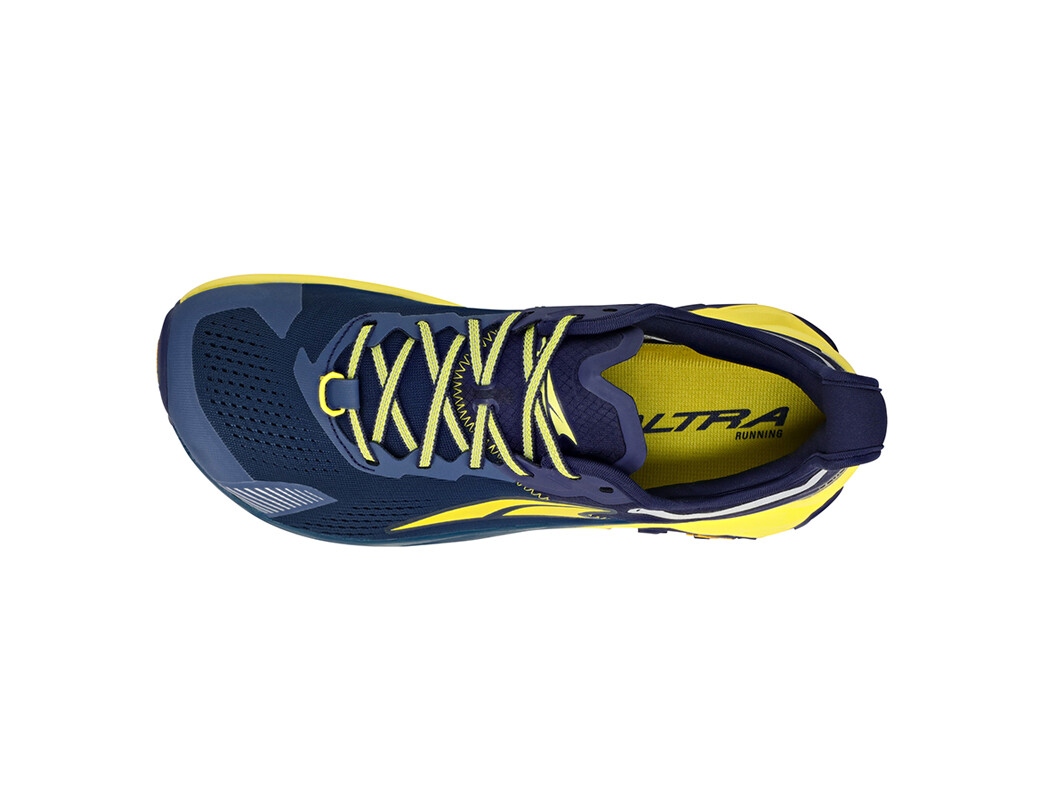 Navy / Yellow Men's Altra Olympus 5 Trail Running Shoes | WD9634280