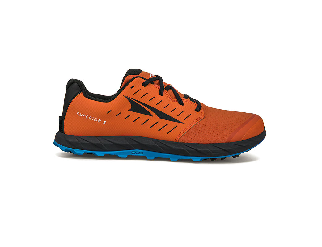 Orange / Black Men\'s Altra Superior 5 Trail Running Shoes | VF5897310