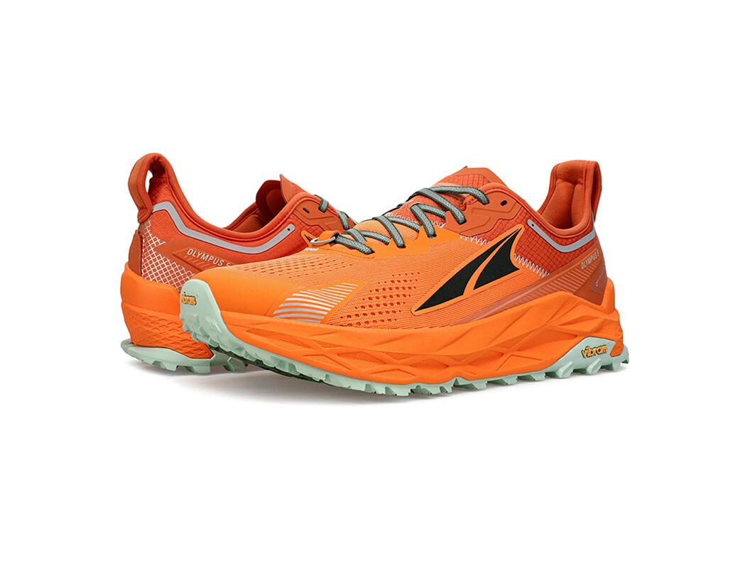 Orange Men's Altra Olympus 5 Trail Running Shoes | LY0594712