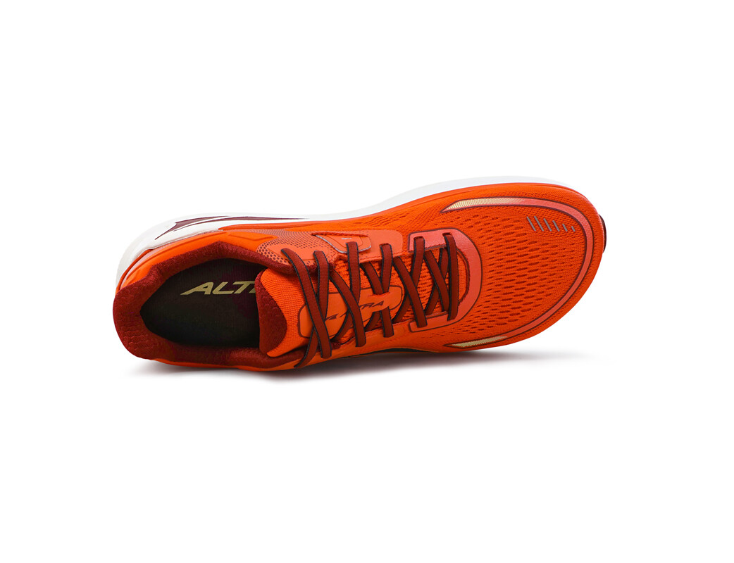 Orange / White Men's Altra Paradigm 6 Road Running Shoes | VN9702418