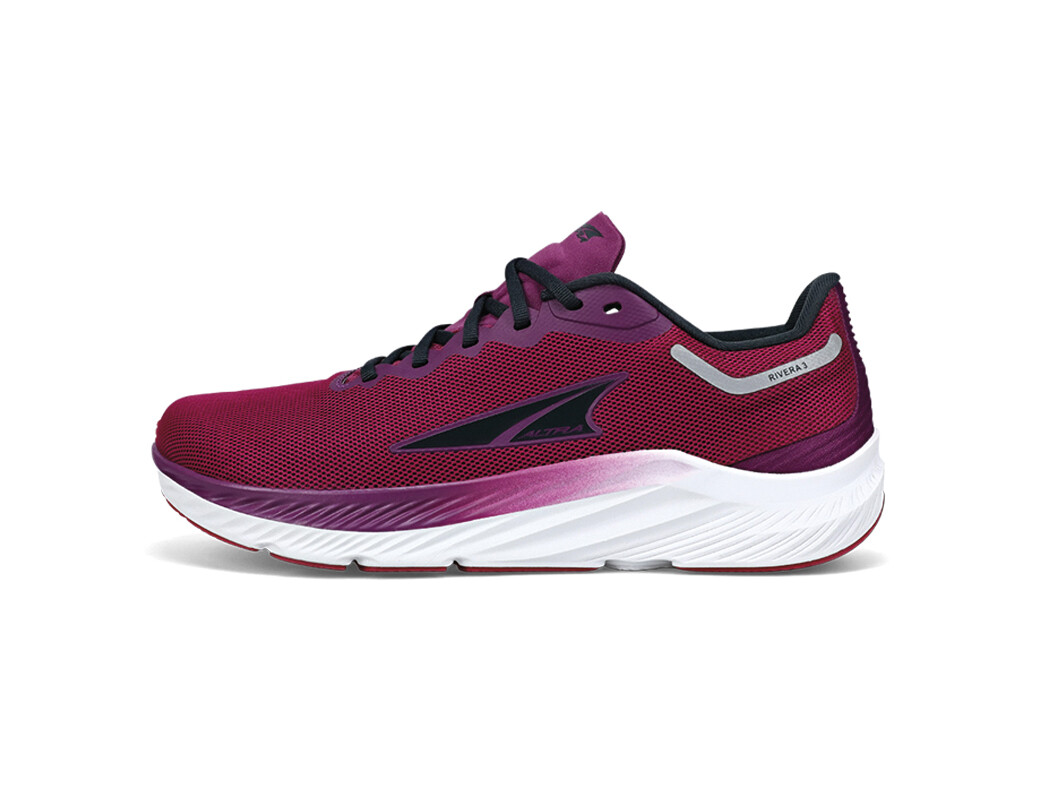 Red / Purple / White Women\'s Altra Rivera 3 Road Running Shoes | XV3642957