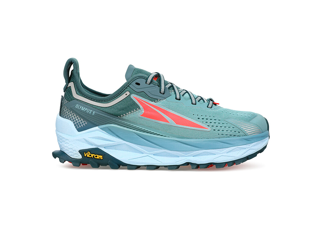 Turquoise / Orange Women\'s Altra Olympus 5 Trail Running Shoes | CW0741632