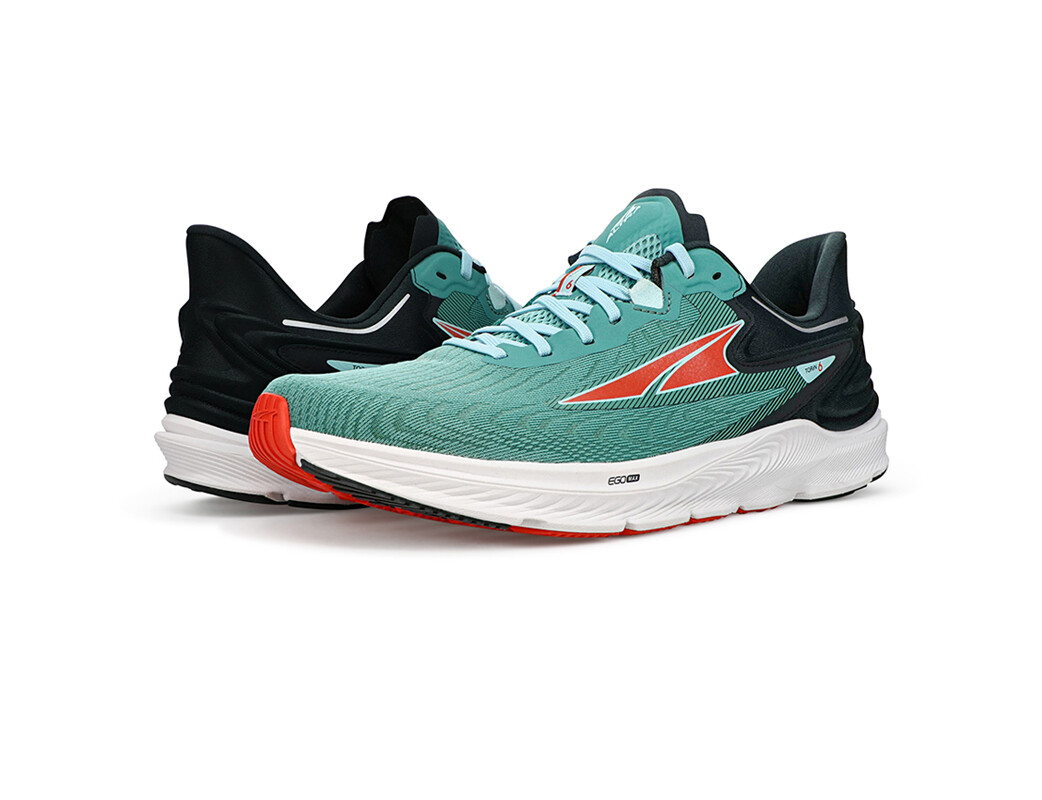 Turquoise / Red / Black Men's Altra Torin 6 Road Running Shoes | ZI2083516