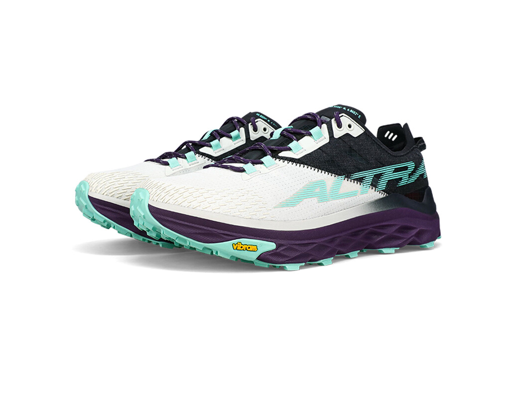 White / Black / Green Women's Altra Mont Blanc Trail Running Shoes | AI4367825