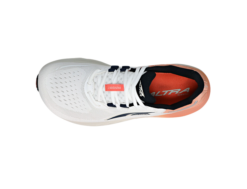 White / Black / Orange Women's Altra Provision 7 Road Running Shoes | KI7258039