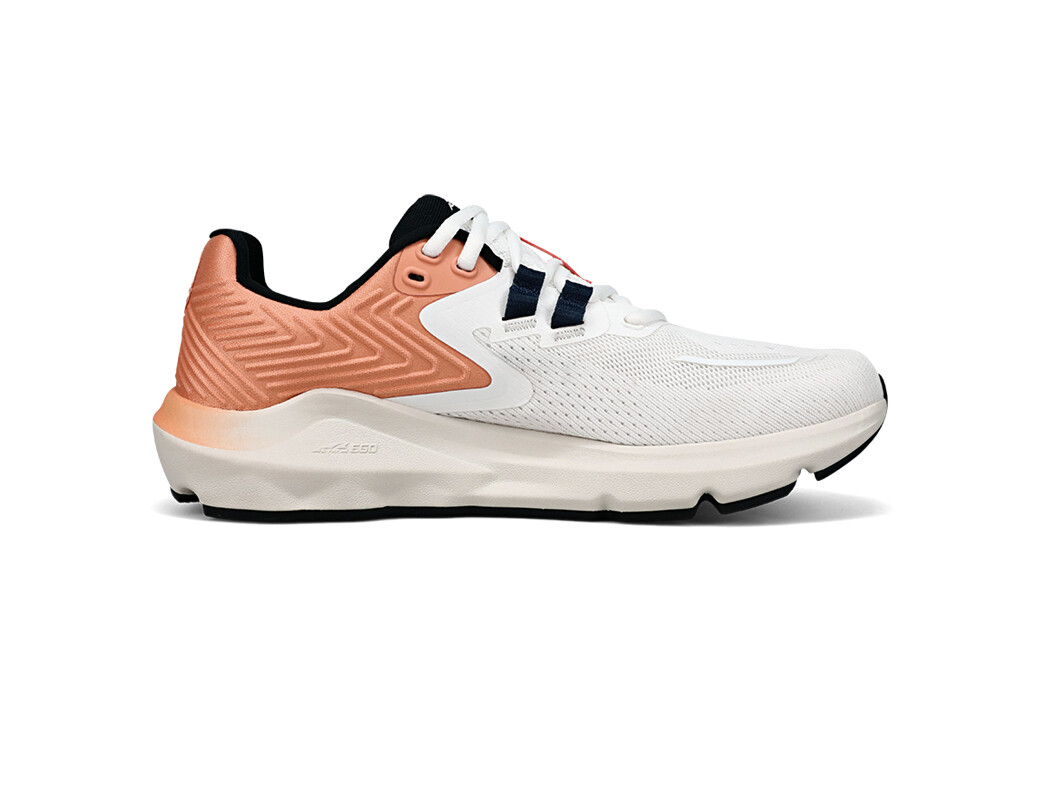 White / Black / Orange Women's Altra Provision 7 Road Running Shoes | KI7258039