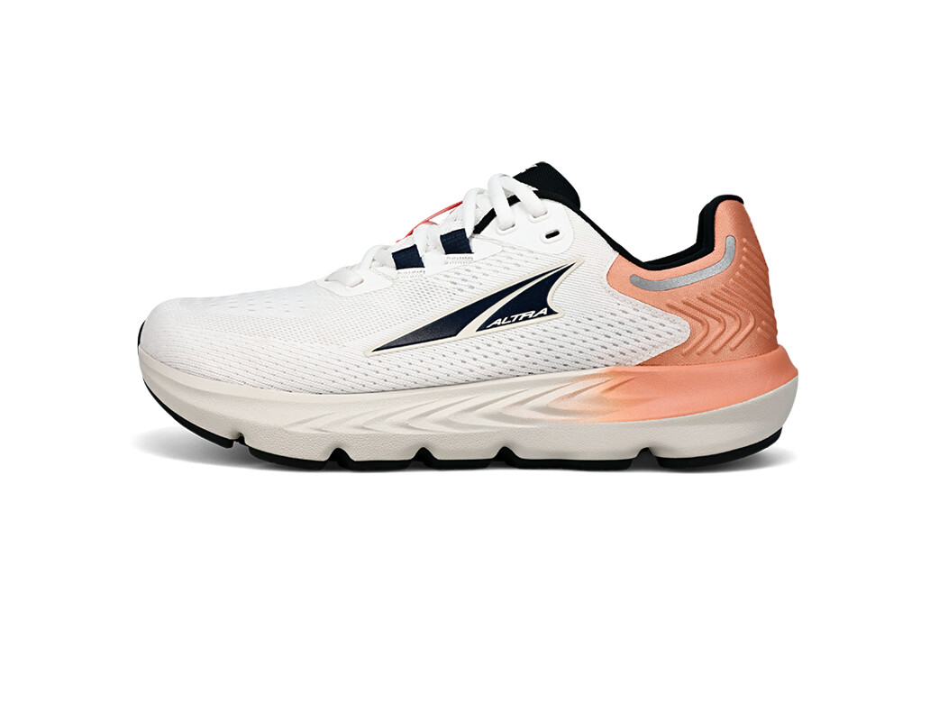 White / Black / Orange Women\'s Altra Provision 7 Road Running Shoes | KI7258039