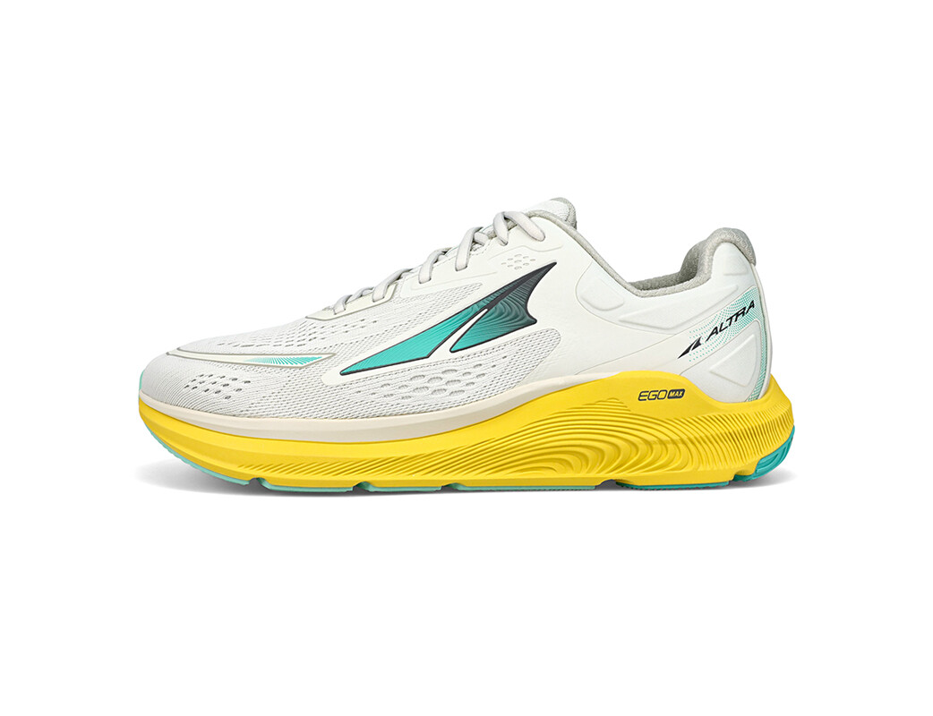 White / Blue / Yellow Men\'s Altra Paradigm 6 Road Running Shoes | PJ5427381