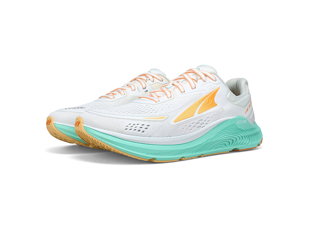 White / Green / Orange Women's Altra Paradigm 6 Road Running Shoes | YC0317862