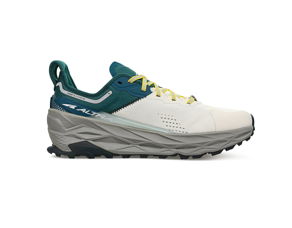 White / Grey / Turquoise Men's Altra Olympus 5 Trail Running Shoes | GV1805243