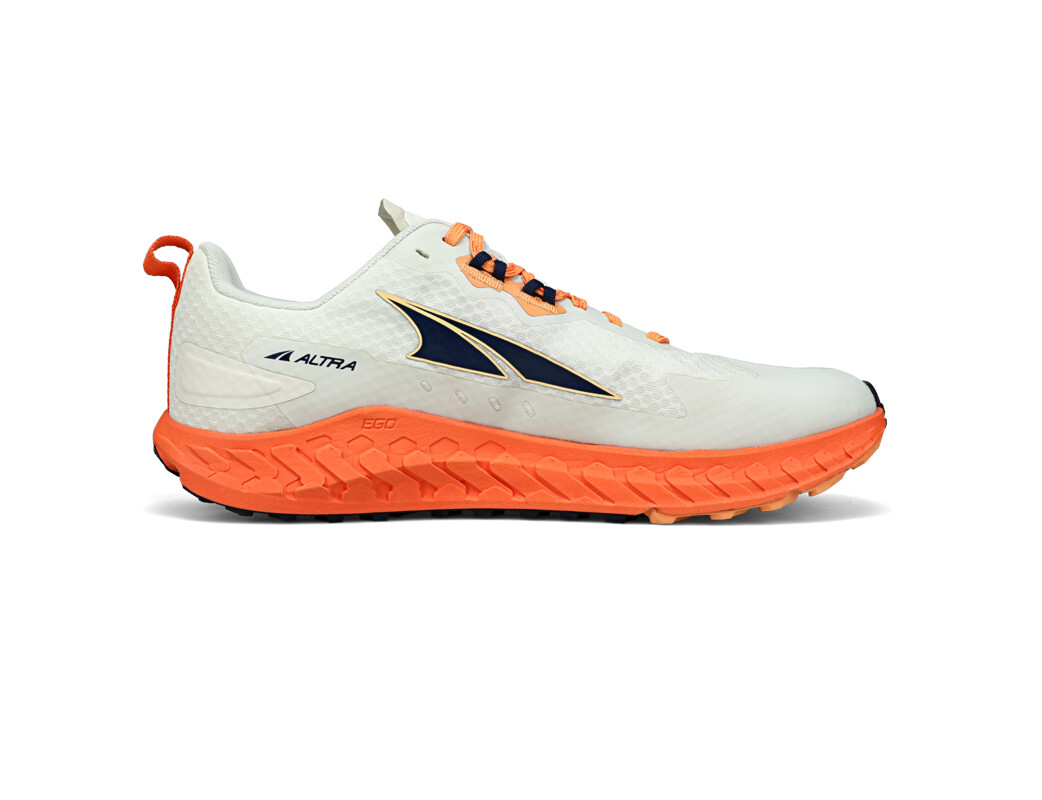 White / Orange / Black Men's Altra Outroad Trail Running Shoes | LJ1724098