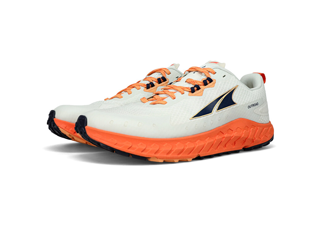 White / Orange / Black Men's Altra Outroad Trail Running Shoes | LJ1724098