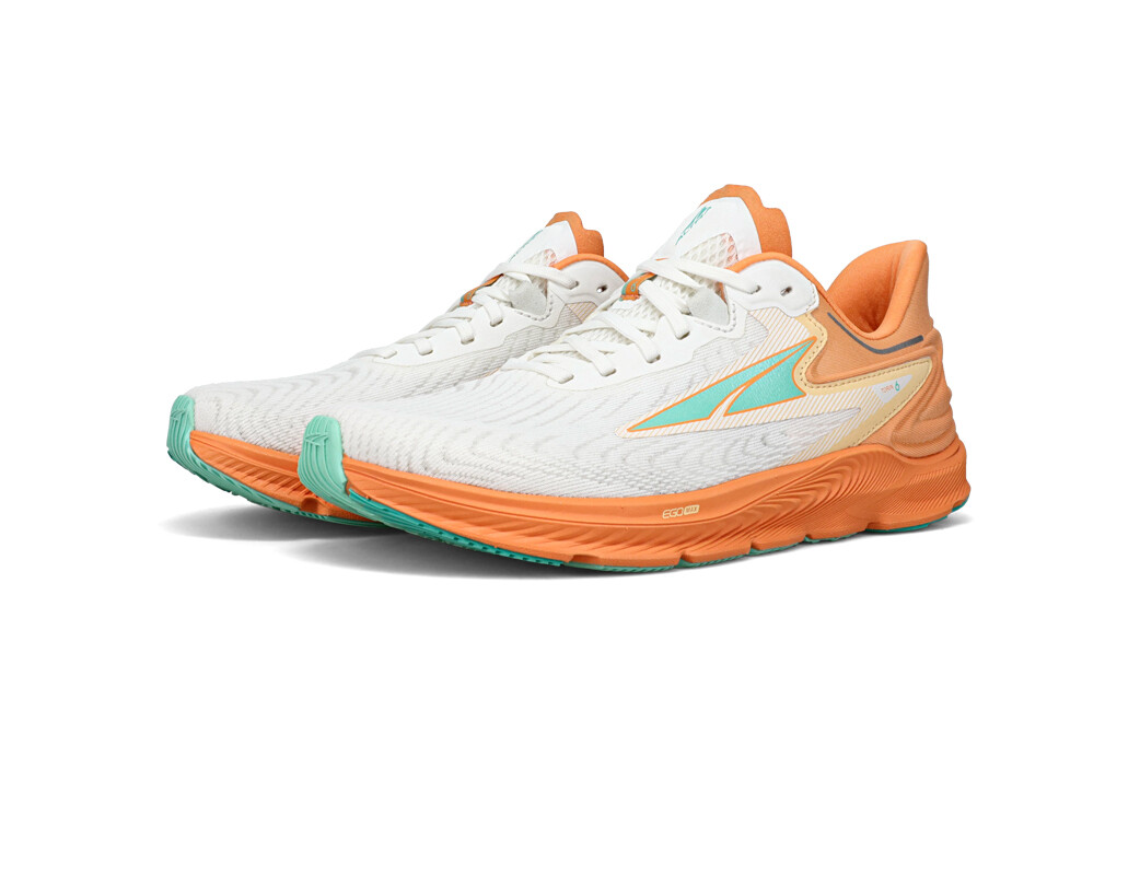 White / Orange / Green Women's Altra Torin 6 Road Running Shoes | DI7421059