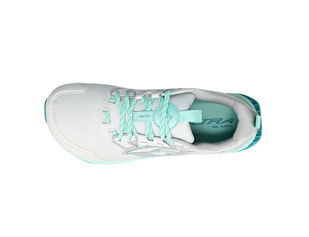 White / Turquoise Women's Altra Lone Peak 7 Trail Running Shoes | IH6531874