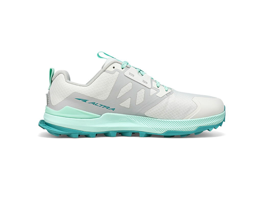 White / Turquoise Women's Altra Lone Peak 7 Trail Running Shoes | IH6531874