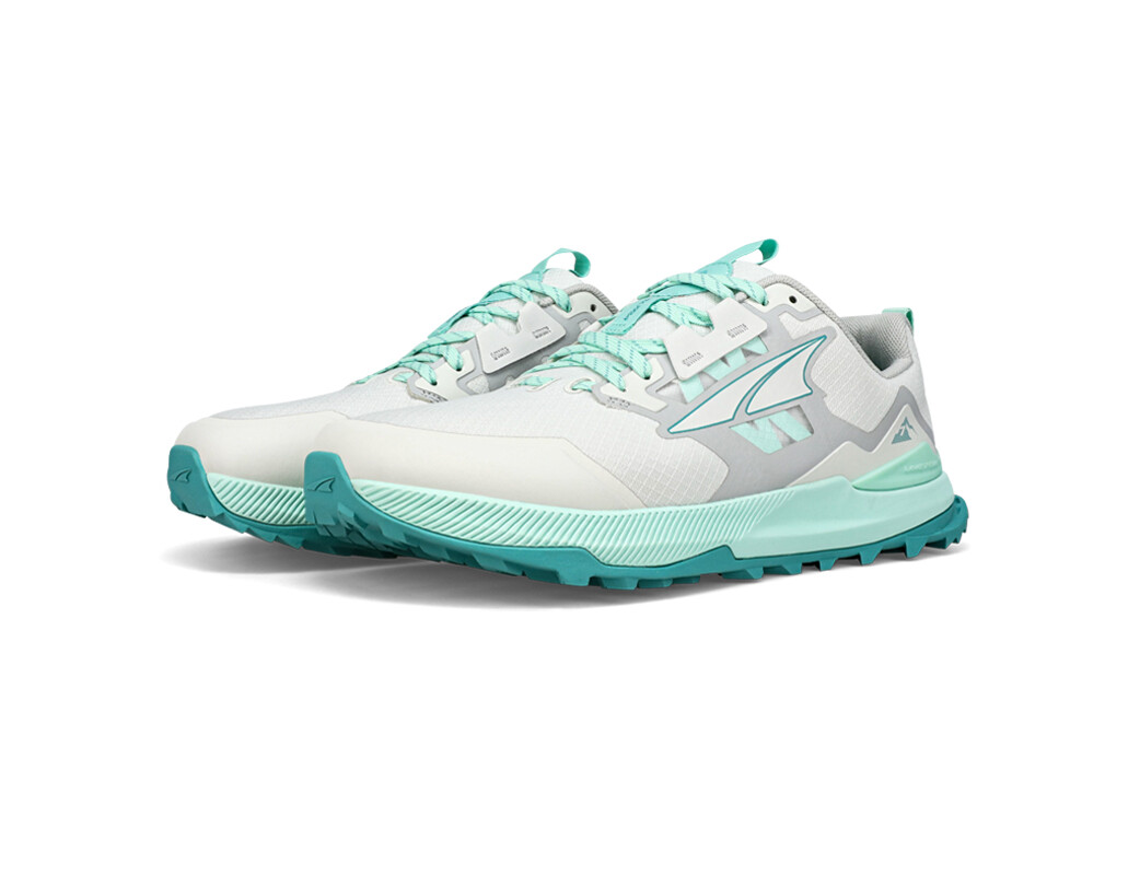 White / Turquoise Women's Altra Lone Peak 7 Trail Running Shoes | IH6531874