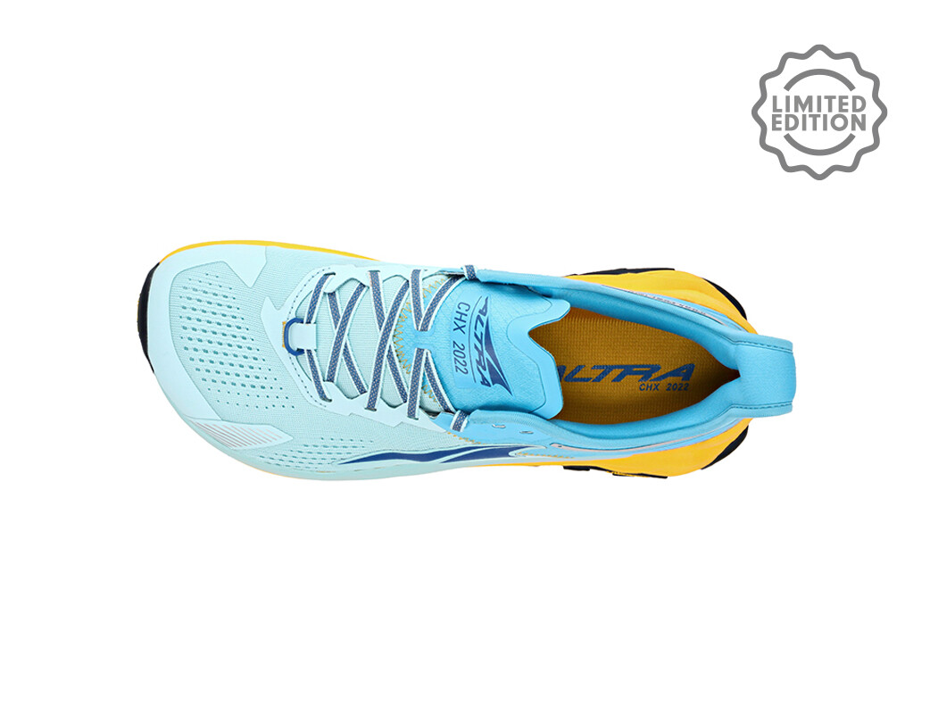 Yellow / Blue Men's Altra Olympus 5 Chamonix Trail Running Shoes | ED9068437