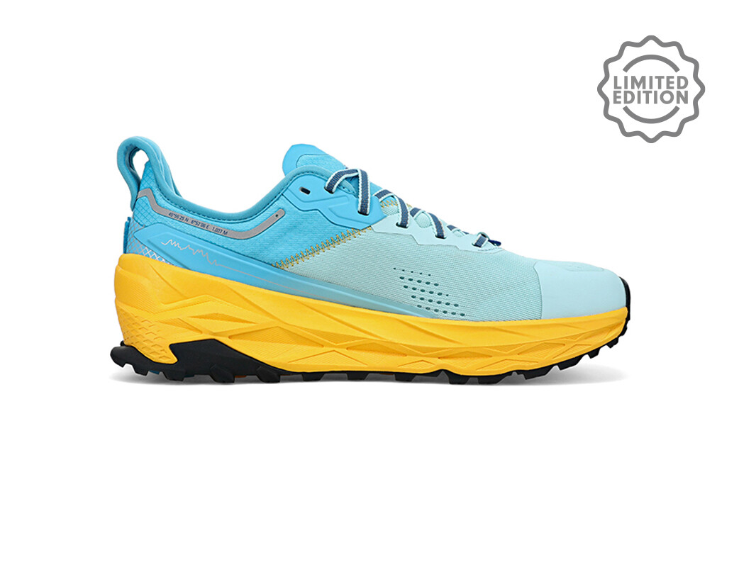 Yellow / Blue Men's Altra Olympus 5 Chamonix Trail Running Shoes | ED9068437